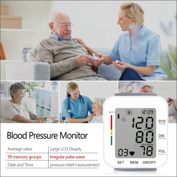 Digital Automatic Wrist Blood Pressure Monitor_2