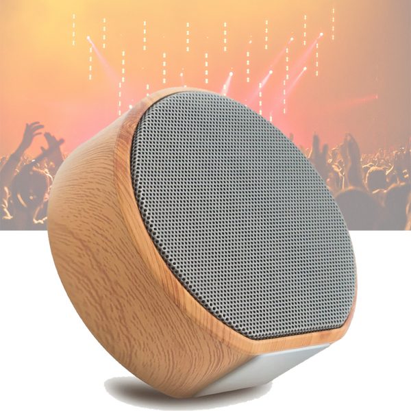 High-quality Heavy Bass Mini Portable Wireless Wooden Speaker_0