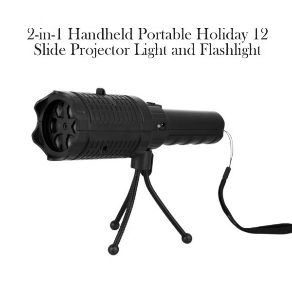 2-in-1 Handheld Portable Holiday 12 Slide Projector Light and Flashlight_5