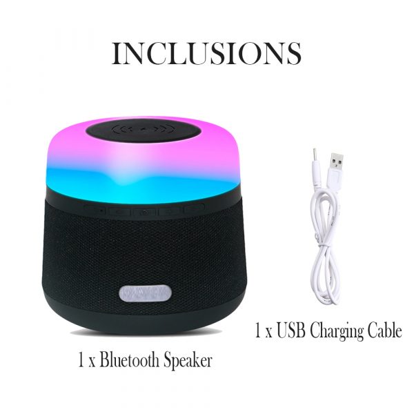 Portable Light LED Wireless Charger Bluetooth Speaker with Microphone Handheld USB_9
