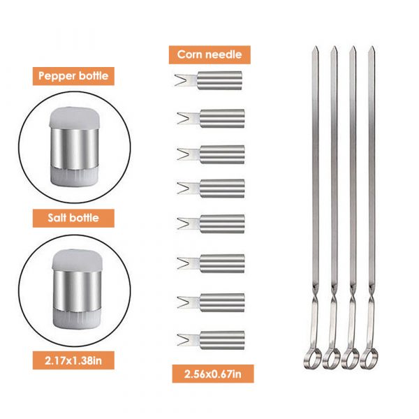 30Pcs Stainless Steel Barbecue Tool Set and Cooking Tools for Outdoor Camping_7