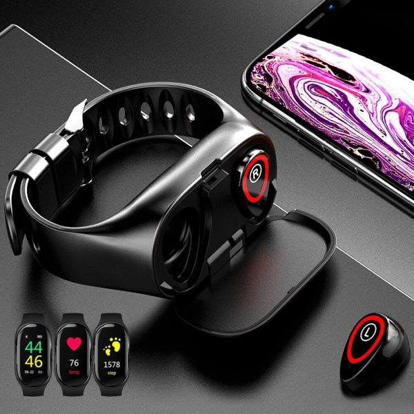 2-in-1 M1 Bluetooth Headset and Fitness Tracker Smart Bracelet_2