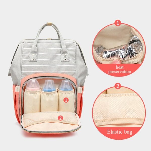 Large Capacity Nursing Nappy Backpack Handbag for Women and Travel_9