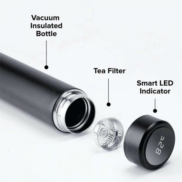 500ML Stainless Steel Insulated Hot and Cold Smart Water Bottle, with Temperature LCD Display_8