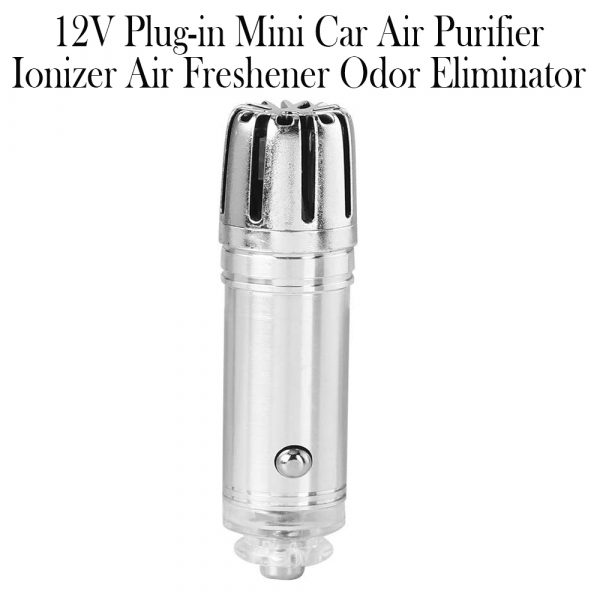 12V Plug-in Mini Car Air Purifier Ionizer Air Freshener Odor Eliminator_2