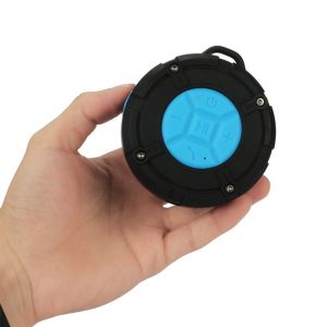 Waterproof Portable Bluetooth Speaker with Suction Cup, Microphone- USB Charging
