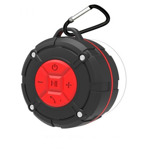 Waterproof Bluetooth Speaker with HD Sound, 6H Playtime Portable Speaker with Suction Cup, Built-in Microphone_6
