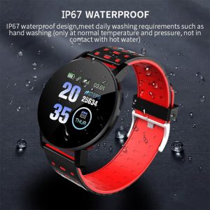 Bluetooth Smartwatch Blood Pressure Monitor Unisex and Fitness Tracker- USB Charging