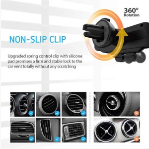 Non-Magnetic Gravity Mobile Phone Holder in Car Air Vent for 6.5 inches phones