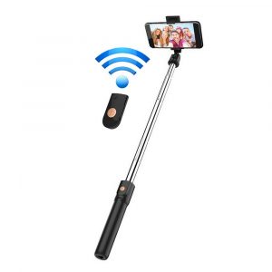 3 In 1 Wireless Bluetooth Selfie Stick Foldable Mini Tripod Expandable Monopod with Remote Control For iPhone iOS Android