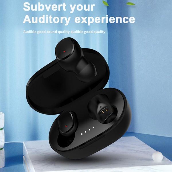 A6S Pro Bluetooth Wireless Headphones Stereo Headset Mini Earbuds with Noise Canceling Microphone for iOS and Android Devices_4