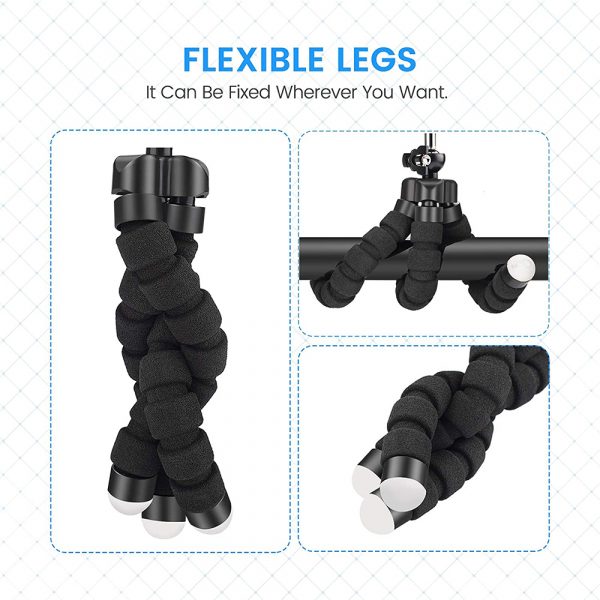 Remote Control Flexible Mobile Phone Holder Tripod Octopus Bracket for Cell Phone and Camera Selfie Stand_1