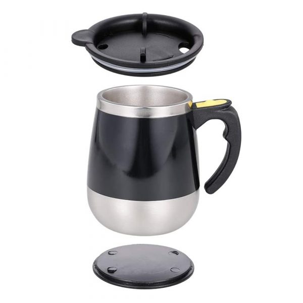 Hot and Cold Battery Operated Magnetic Stainless Steel Self Stirring Mug for Coffee, Tea and Juice_5