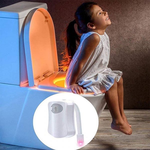 Smart Waterproof Motion Sensor Toilet Seat Night Light in 8 Colors_1