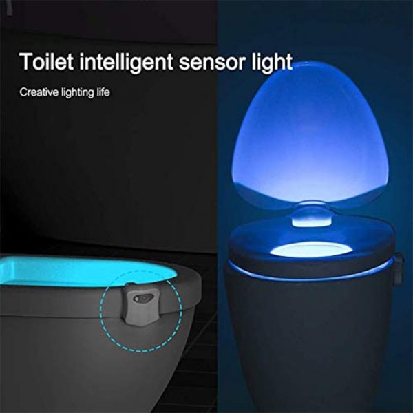 Smart Waterproof Motion Sensor Toilet Seat Night Light in 8 Colors_8