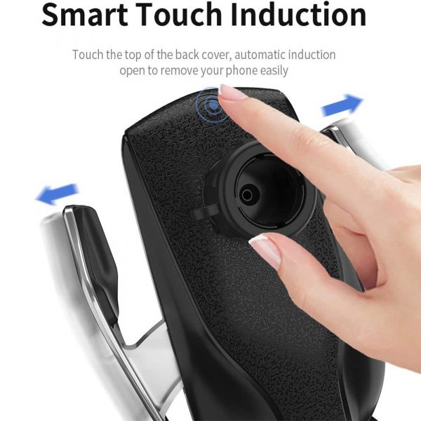 Infrared Sensor Wireless Car Charger for QI Devices and Car Phone Holder Air Vent Clip Type_5