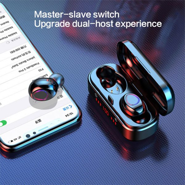 V8 Wireless Earphones Bluetooth 5.0 8D Bass Stereo Waterproof Earbuds Hands-free Headset with Microphone and Charging Case_9