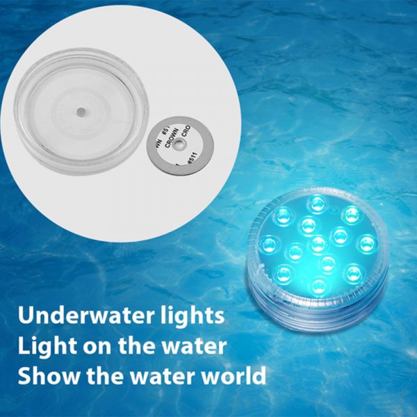 10/13 Lights Remote Controlled LED Diving Light with Magnetic Suction Cup for Fish Tank and Swimming Pool_5