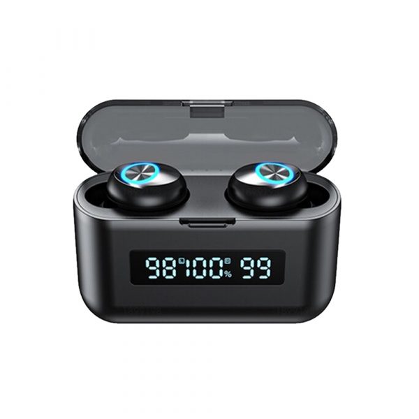 X35 Binaural Triple Display Wireless Bluetooth 5.0 In-ear Earphones with Built-in Mic and Charging Case_0