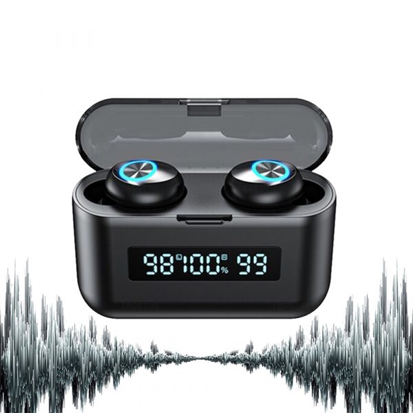 X35 Binaural Triple Display Wireless Bluetooth 5.0 In-ear Earphones with Built-in Mic and Charging Case_2