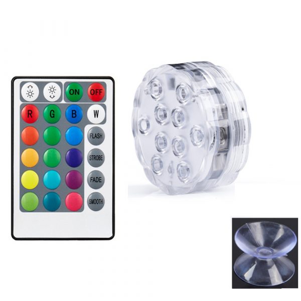 10/13 Lights Remote Controlled LED Diving Light with Magnetic Suction Cup for Fish Tank and Swimming Pool_11