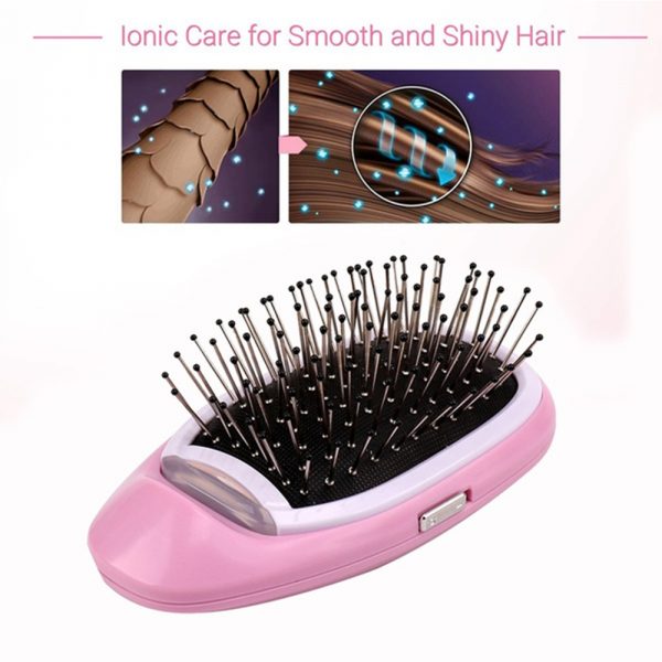 Negative Ion Battery Operated Hair Brush Styling Hair Comb and Scalp Massager_5