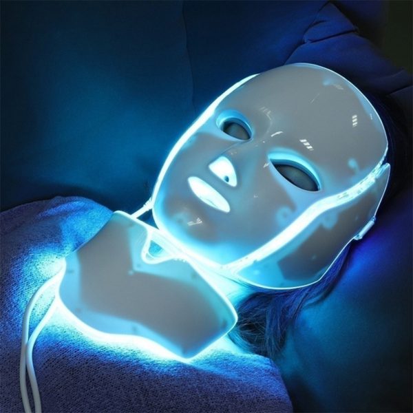 7 Changeable Color LED Light Photon Face and Neck Mask Rejuvenating Facial Therapy Machine_3