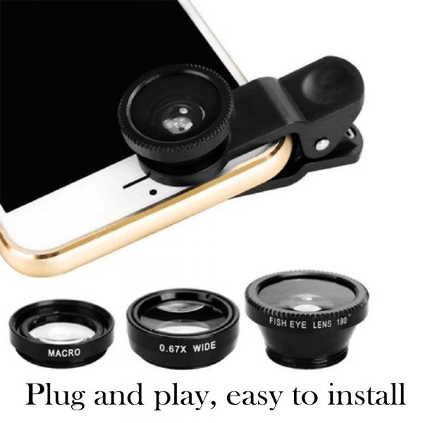 10 in 1 Kit 180 degree Fisheye Lens 0.65 Wide Angle Lens 12x Magnifying for Mobile Phones_17