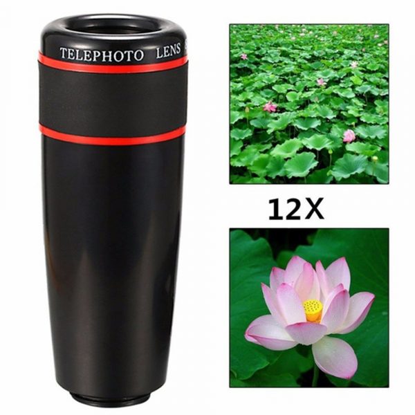 10 in 1 Kit 180 degree Fisheye Lens 0.65 Wide Angle Lens 12x Magnifying for Mobile Phones_12