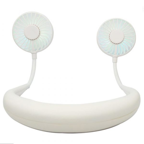 2-in-1 Hanging and Desktop Standing 360 Degree Adjustable Rechargeable Portable Neck Fan_4