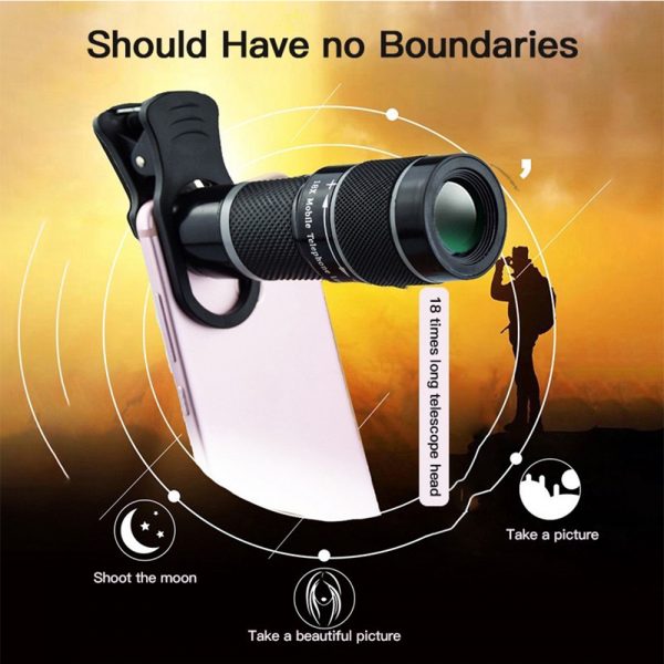 18X Magnification Universal Mobile Phone Lens Adjustable Focus Smart Telephoto Zoom Lens_8