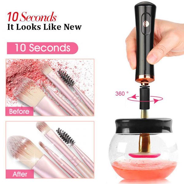 Battery Operated Electric Makeup Brush Cleaner Automatic Brush Washer and Dryer_6
