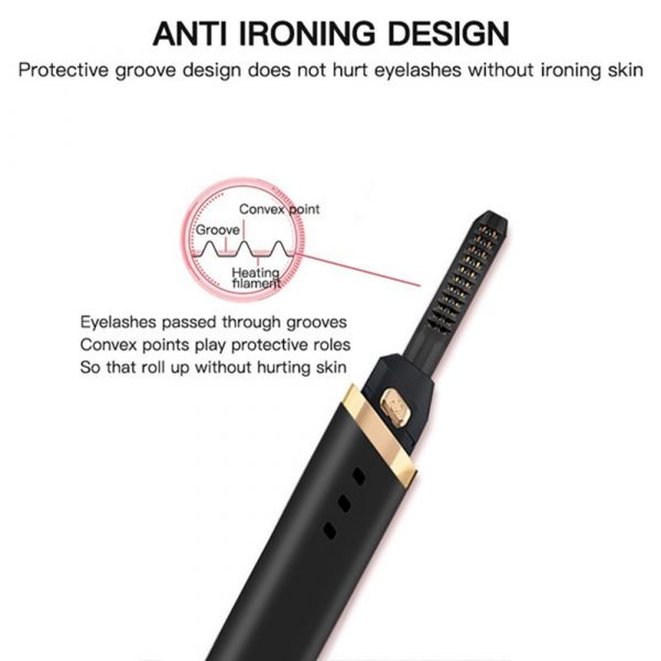 360 ° Rotary Head USB Rechargeable Eyelash Curling Device Quick Heating Long Lasting Eyelash Curler_8