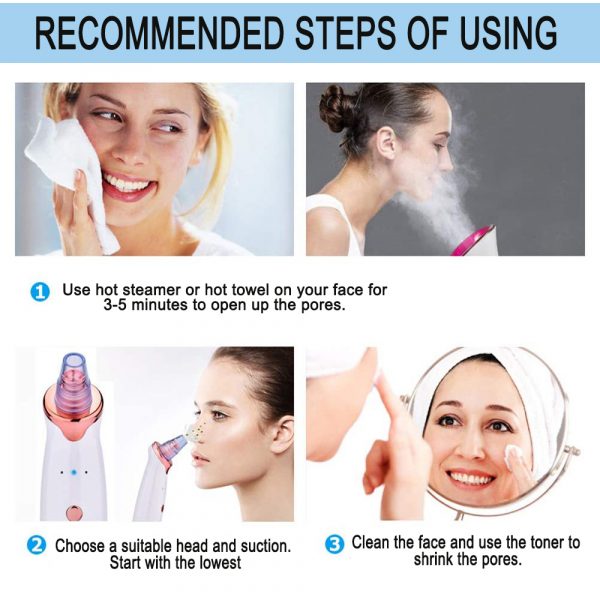 5 Nozzle Facial Blackhead Remover Electric Pore Cleaner Electric Suction Pore Cleaner_6