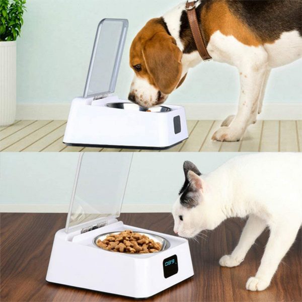 Infrared Sensor Automatically Opens Cover Cat and Dog Feeder Smart Pet Food Bowl_11