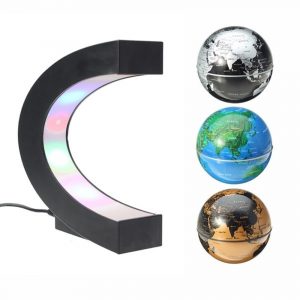 C- Shaped Magnetic Levitation Globe for Desk Table- AU, EU, UK, US Plug