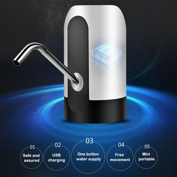 USB Rechargeable Electric Water Dispenser Water Bottle Pump Water Pumping Device_9