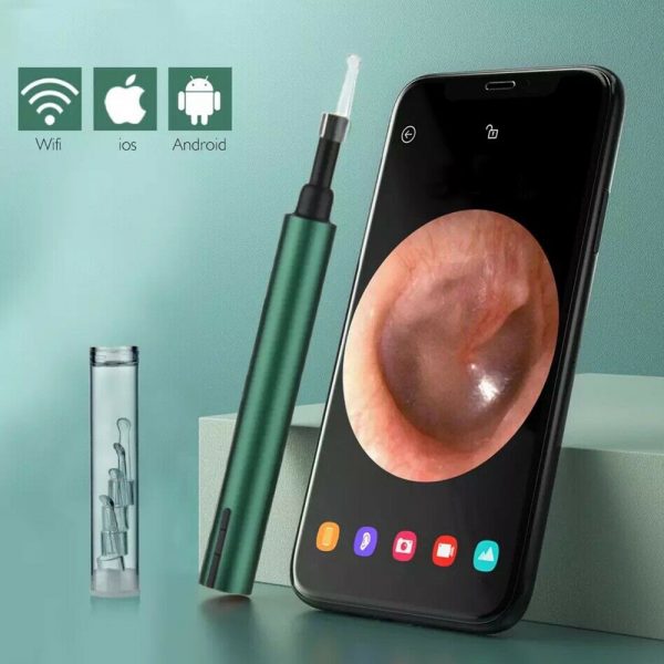 WI-FI Enabled HD Wireless Otoscope Earwax Remover Visual Ear Cleaner_3