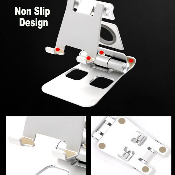Foldable and Portable 3-in-1 Tablet and Phone Holder for Table and Desktop_11