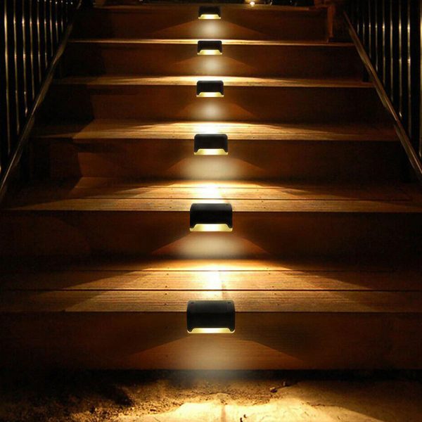 Solar Powered LED Stairway Light Waterproof Ladder Step Light_2