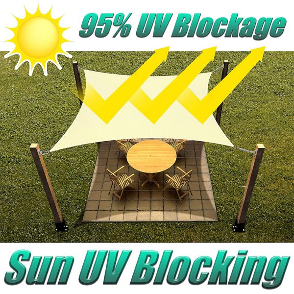 Outdoor Sail Sunshade Large Cloth Veranda Canopy UV Shade Net_8