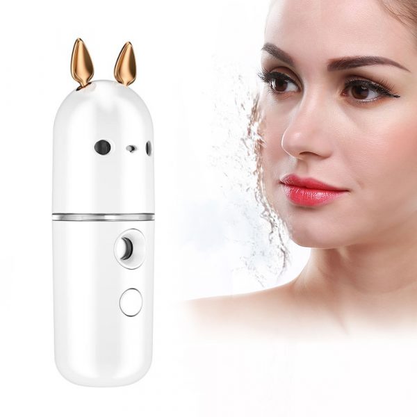 USB Rechargeable Rabbit Nano Mist Sprayer Facial Moisturizer_2