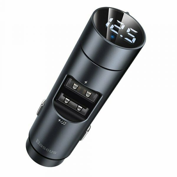 Wireless Car Bluetooth Transmitter and Charger Column Style_1