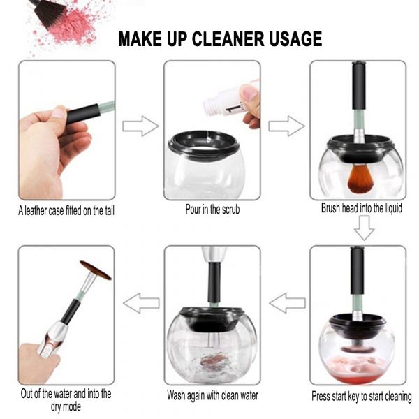 Electric Rotating Makeup Brush Cleaning Kit_9