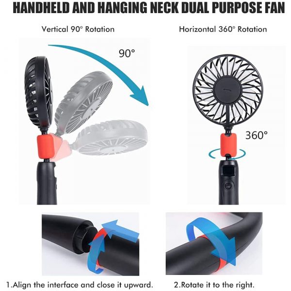 2-in-1 Portable Handheld and Hanging Neck Fan_9