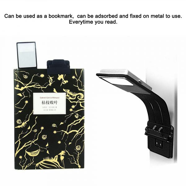 USB Rechargeable Portable LED Reading Booklight with Clip_11