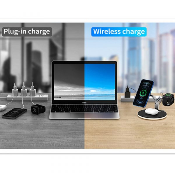 3-in-1 Magnetic Charger Y-Shape MagSafe Fast Charging Station_5