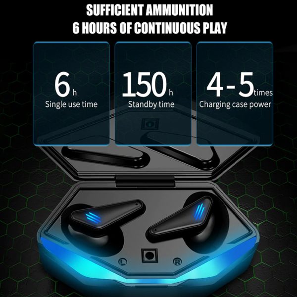 K55 TWS Wireless Gaming Bluetooth Headset with Mic and Charging Case_13