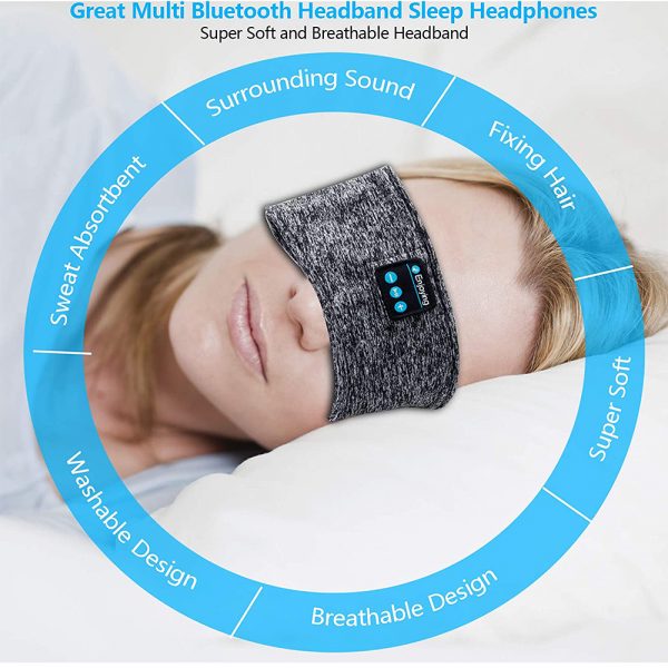 Wireless Bluetooth Musical Sleeping Exercising Headband_8