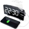 Projector FM Radio LED Display Alarm Clock_0